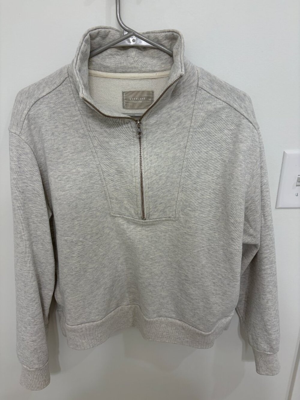 Everlane quarterzip sweatershirt